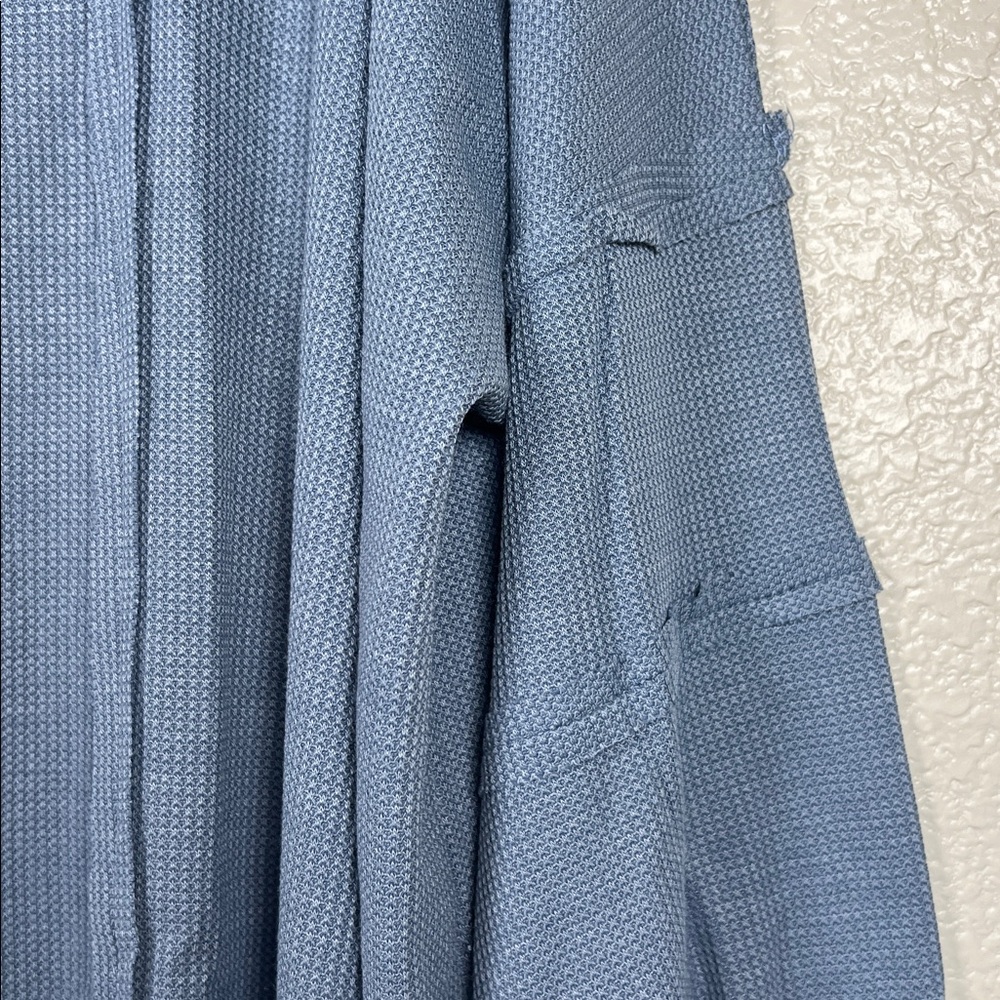 Slate blue high neck long sleeve top, size 3X - Picture 7 of 7